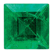 1.5mm Square Step-cut Natural Emerald - AA Quality