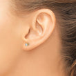 14K Yellow Gold 1/5 ct Lab-Created Diamond VS+ F+, 4-Prong Stud Earrings - Birthstone Company