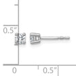 Sterling Silver Round Diamond Stud Earrings â€“ 1/4 CTW, F+ Color, VS+ Clarity, Basket Setting - Birthstone Company