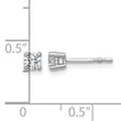 Platinum 1/3 ct Certified Lab-Created Diamond VS+ F+, 4-Prong Stud Earrings - Birthstone Company