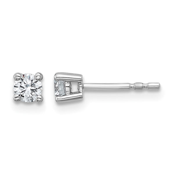 Platinum 1/3 ct Certified Lab-Created Diamond VS+ F+, 4-Prong Stud Earrings - Birthstone Company