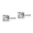 Platinum 1/2 ct Certified Lab-Created Diamond VS+ F+, 4-Prong Stud Earrings - Birthstone Company