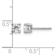 Platinum 1/2 ct Certified Lab-Created Diamond VS+ F+, 4-Prong Stud Earrings - Birthstone Company