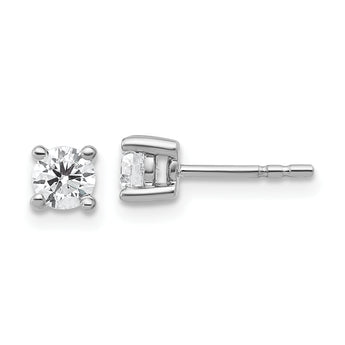 Platinum 1/2 ct Certified Lab-Created Diamond VS+ F+, 4-Prong Stud Earrings