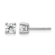 Platinum 1/2 ct Certified Lab-Created Diamond VS+ F+, 4-Prong Stud Earrings - Birthstone Company