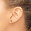14k 5/8 carat Lab Grown Diamond VS+ F+ Round Complete Four Prong Heavyweight Stud Earrings - Birthstone Company