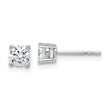18K White Gold 3/4 ct Certified Lab-Created Diamond VS+ F+, 4-Prong Stud Earrings