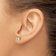 14k 3/4 carat Certified Lab Grown Diamond VS/SI+ G+ Round Complete Four Prong Heavyweight Stud Earrings - Birthstone Company