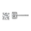 Platinum 1 ct Lab-Created Diamond VS+ F+, 4-Prong Stud Earrings