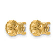14K Yellow Gold 1 1/4 ct Lab-Created Diamond VS+ F+, 4-Prong Stud Earrings - Birthstone Company