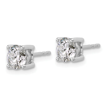 Platinum 1 1/2 ct Certified Lab-Created Diamond VS+ F+, 4-Prong Stud Earrings - Birthstone Company