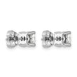 Platinum 1 1/2 ct Lab-Created Diamond VS+ F+, 4-Prong Stud Earrings - Birthstone Company