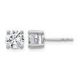 Platinum 1 1/2 ct Lab-Created Diamond VS+ F+, 4-Prong Stud Earrings - Birthstone Company