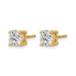 14K Yellow Gold 1 3/4 ct Lab-Created Diamond VS+ F+, 4-Prong Stud Earrings - Birthstone Company