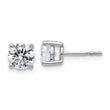 Platinum 2 ct Certified Lab-Created Diamond VS+ F+, 4-Prong Stud Earrings