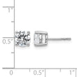 Lab-Grown Diamond Stud Earrings in 14K White Gold (2 ct. tw.) - Birthstone Company