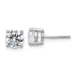Diamond 2ctw Lab Grown VS/SI G-H 4 Prong Platinum Earrings