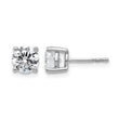 Lab-Grown Diamond Stud Earrings in 14K White Gold (2 ct. tw.) - Birthstone Company
