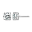 14K White Gold 2 1/2 ct Certified Lab-Created Diamond VS/SI+ G+, 4-Prong Stud Earrings - Birthstone Company