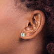 14K White Gold 2 1/2 ct Certified Lab-Created Diamond VS/SI+ G+, 4-Prong Stud Earrings - Birthstone Company