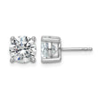 Platinum 3 ct Lab-Created Diamond VS+ F+, 4-Prong Stud Earrings - Birthstone Company