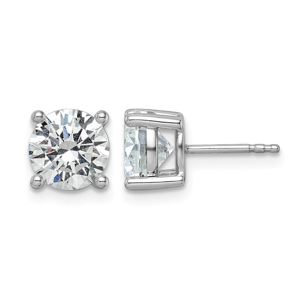 Platinum 3 ct Certified Lab-Created Diamond VS+ F+, 4-Prong Stud Earrings - Birthstone Company