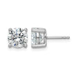 14K White Gold 3 ct Lab-Created Diamond VS/SI+ G+, 4-Prong Stud Earrings - Birthstone Company