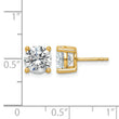 14K Yellow Gold 3 ct Lab-Created Diamond VS/SI+ G+, 4-Prong Stud Earrings - Birthstone Company