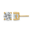 14K Yellow Gold 3 ct Lab-Created Diamond VS/SI+ G+, 4-Prong Stud Earrings - Birthstone Company