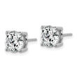 Platinum 4 ct Lab-Created Diamond VS+ F+, 4-Prong Stud Earrings - Birthstone Company