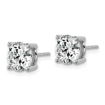 Platinum 4 ct Lab-Created Diamond VS+ F+, 4-Prong Stud Earrings - Birthstone Company