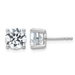 Platinum 4 ct Lab-Created Diamond VS+ F+, 4-Prong Stud Earrings - Birthstone Company