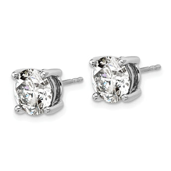 Platinum 5 ct Certified Lab-Created Diamond VS+ F+, 4-Prong Stud Earrings - Birthstone Company