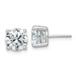 Platinum 5 ct Lab-Created Diamond VS+ F+, 4-Prong Stud Earrings