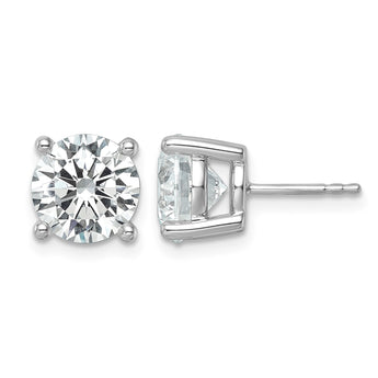 18K White Gold 6 ct Lab-Created Diamond VS+ F+, 4-Prong Stud Earrings - Birthstone Company