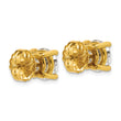 18k 6 carat Certified Lab Grown Diamond VS+ F+ Round Complete Four Prong Stud Earrings - Birthstone Company