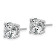 Platinum 6 carat Lab Grown Diamond VS+ F+ Round Complete Four Prong Stud Earrings - Birthstone Company