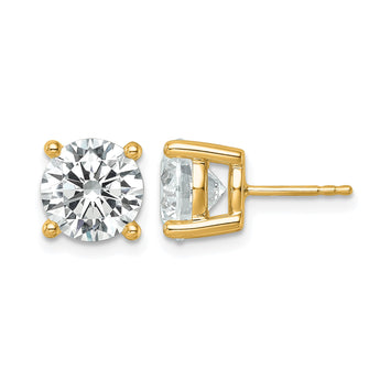 14K Yellow Gold 6 ct Lab-Created Diamond VS/SI+ G+, 4-Prong Stud Earrings - Birthstone Company