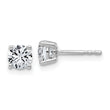 14K White Gold 1 ct Lab-Created Diamond VS/SI+ G+, 4-Prong Stud Earrings