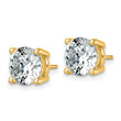 14K Yellow Gold 6 ct Lab-Created Diamond VS/SI+ G+, 4-Prong Stud Earrings - Birthstone Company