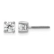 Platinum 1/2 ct Certified Lab-Created Diamond VS+ F+, 4-Prong Screw-Back Stud Earrings