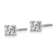 Platinum 3/4 ct Lab-Created Diamond VS+ F+, 4-Prong Screw-Back Stud Earrings - Birthstone Company