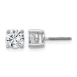 Platinum 1 1/2 ct Lab-Created Diamond VS+ F+, 4-Prong Screw-Back Stud Earrings - Birthstone Company