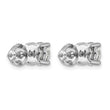 Platinum 4 ct Lab-Created Diamond VS+ F+, 4-Prong Screw-Back Stud Earrings - Birthstone Company