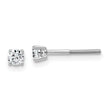 14K White Gold 1/4 ct Lab-Created Diamond VS+ F+, 4-Prong Screw-Back Stud Earrings