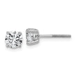 14K White Gold 1 1/2 ct Lab-Created Diamond VS/SI+ G+, 4-Prong Screw-Back Stud Earrings