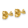 18k 1/4 carat Lab Grown Diamond VS+ F+ Round Complete Three Prong Stud Earrings - Birthstone Company