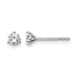 Platinum 1/3 ct Lab-Created Diamond VS+ F+, 3-Prong Stud Earrings - Birthstone Company