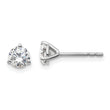 Platinum 3/4 ct Lab-Created Diamond VS+ F+, 3-Prong Stud Earrings