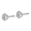 Platinum 1 ct Certified Lab-Created Diamond VS+ F+, 3-Prong Stud Earrings - Birthstone Company